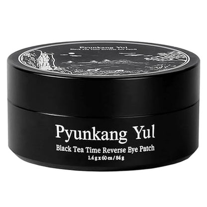 Pyunkang Yul Black Tea Time Reverse Eye Patch – Anti-Aging, Deep Nourishing with Low-Molecular Collagen & Kombucha (60 Count) Avelisse