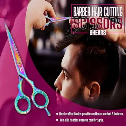 Tycon Hair Cutting Scissors Professional 6.5" – Japanese Stainless Steel, Razor Edge Blade, Ergonomic Design for Salon & Personal Use