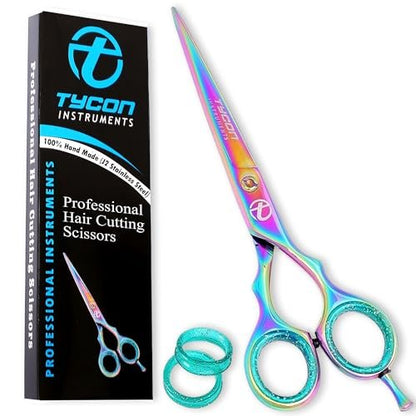 Tycon Hair Cutting Scissors Professional 6.5" – Japanese Stainless Steel, Razor Edge Blade, Ergonomic Design for Salon & Personal Use