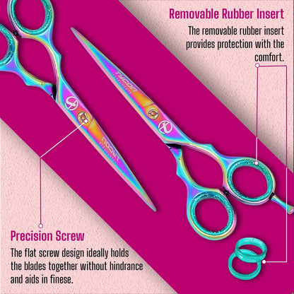 Tycon Hair Cutting Scissors Professional 6.5" – Japanese Stainless Steel, Razor Edge Blade, Ergonomic Design for Salon & Personal Use