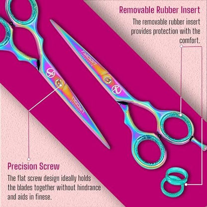 Tycon Hair Cutting Scissors Professional 6.5" – Japanese Stainless Steel, Razor Edge Blade, Ergonomic Design for Salon & Personal Use