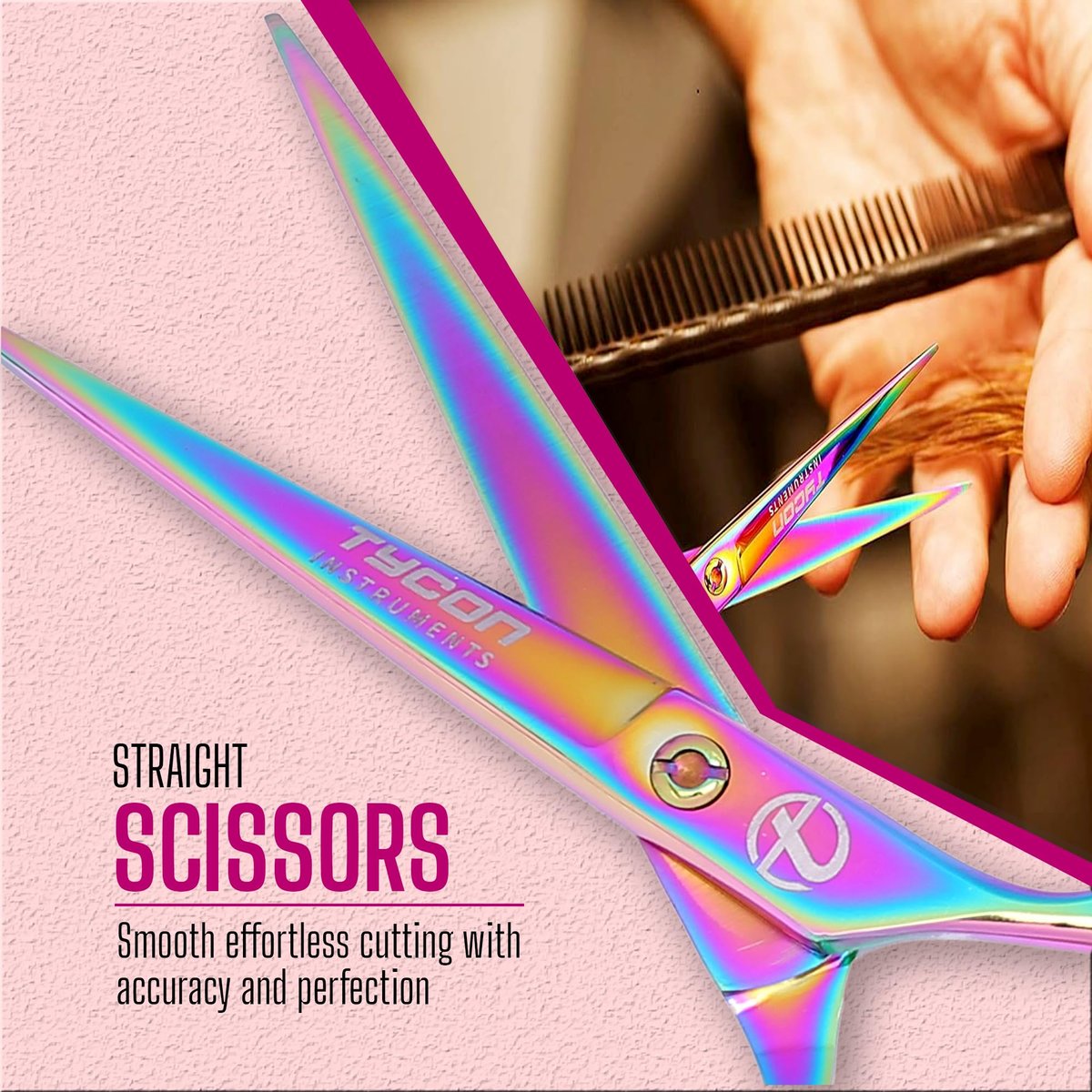 Tycon Hair Cutting Scissors Professional 6.5" – Japanese Stainless Steel, Razor Edge Blade, Ergonomic Design for Salon & Personal Use - görsel 6