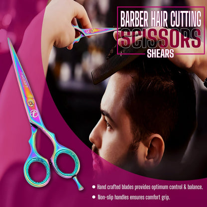 Tycon Hair Cutting Scissors Professional 6.5" – Japanese Stainless Steel, Razor Edge Blade, Ergonomic Design for Salon & Personal Use