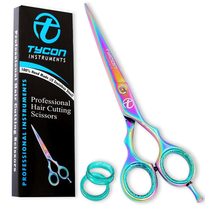 Tycon Hair Cutting Scissors Professional 6.5" – Japanese Stainless Steel, Razor Edge Blade, Ergonomic Design for Salon & Personal Use