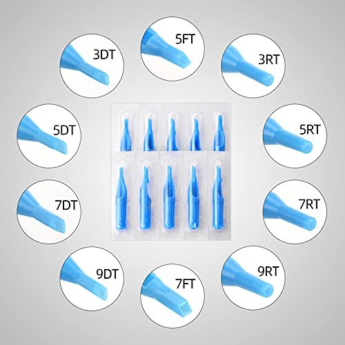 JimKing 100-Piece Disposable Tattoo Needles & Tips Set – Mixed Assorted Sterilized Needles for Professional & Beginner Tattoo Artists - görsel 8