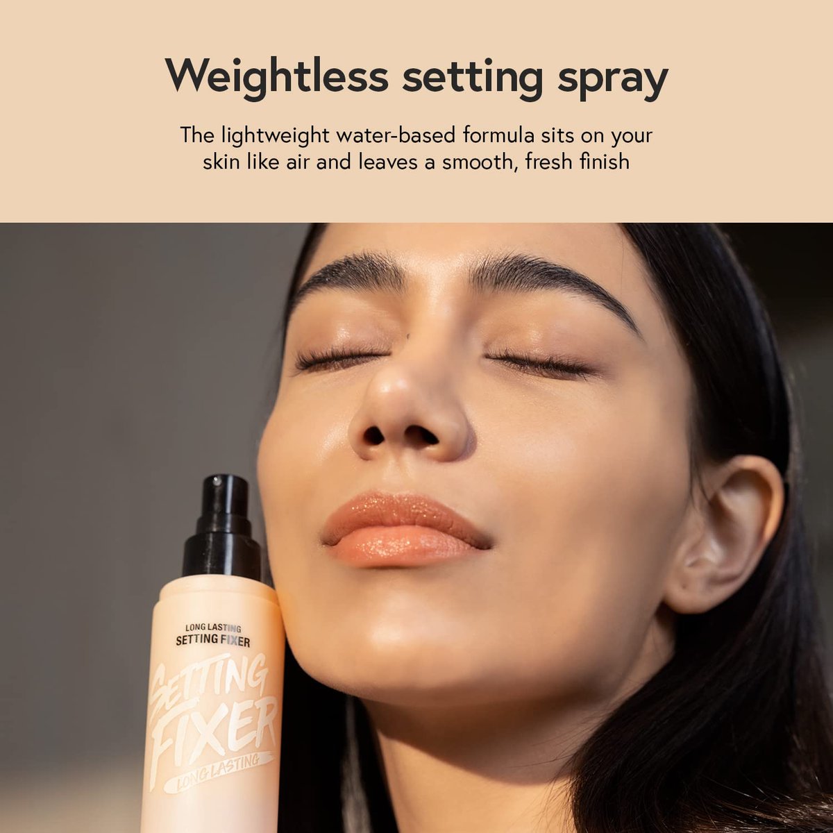 LUNA Long Lasting Setting Fixer Spray 3.3 fl oz – Weightless Micro-Fine Mist, Natural Finish, Non-Drying, Korean Makeup, All Skin Types Avelisse