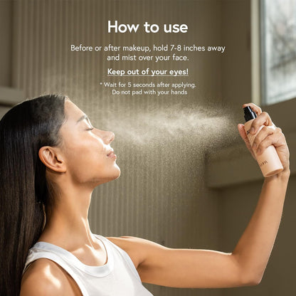 LUNA Long Lasting Setting Fixer Spray 3.3 fl oz – Weightless Micro-Fine Mist, Natural Finish, Non-Drying, Korean Makeup, All Skin Types Avelisse