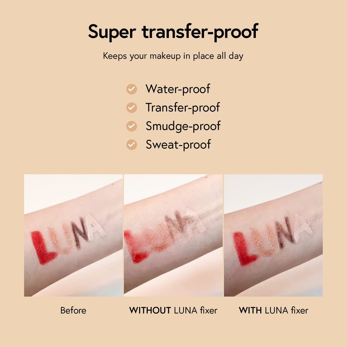 LUNA Long Lasting Setting Fixer Spray 3.3 fl oz – Weightless Micro-Fine Mist, Natural Finish, Non-Drying, Korean Makeup, All Skin Types Avelisse