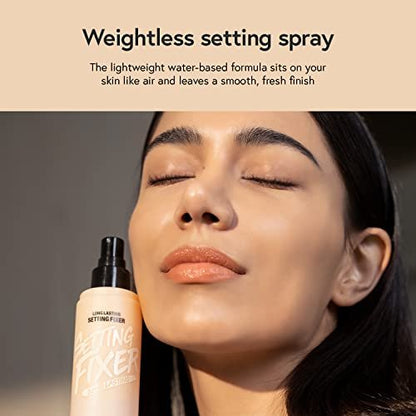 LUNA Long Lasting Setting Fixer Spray 3.3 fl oz – Weightless Micro-Fine Mist, Natural Finish, Non-Drying, Korean Makeup, All Skin Types Avelisse