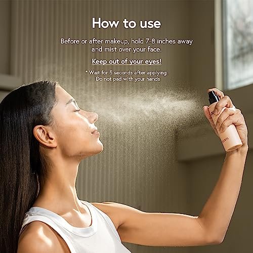 LUNA Long Lasting Setting Fixer Spray 3.3 fl oz – Weightless Micro-Fine Mist, Natural Finish, Non-Drying, Korean Makeup, All Skin Types Avelisse