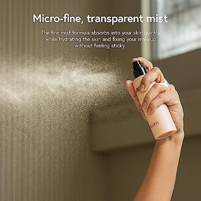 LUNA Long Lasting Setting Fixer Spray 3.3 fl oz – Weightless Micro-Fine Mist, Natural Finish, Non-Drying, Korean Makeup, All Skin Types Avelisse