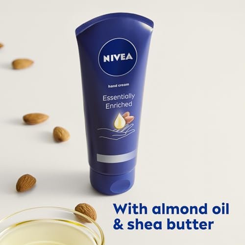 NIVEA Moisturizing Must-Haves Skin Care Set – Essentially Enriched Hand Cream 2.6 oz (Pack of 2) + Moisture Lip Care Lip Balm 0.17 oz (Pack of 2), 4-Piece Set for Dry Skin Avelisse