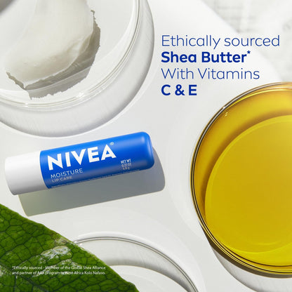 NIVEA Moisturizing Must-Haves Skin Care Set – Essentially Enriched Hand Cream 2.6 oz (Pack of 2) + Moisture Lip Care Lip Balm 0.17 oz (Pack of 2), 4-Piece Set for Dry Skin Avelisse