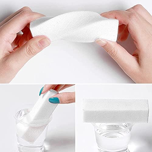 BlingKingdom 10-Pack White Nail Buffer Blocks - 4-Way Professional Nail Files for Gel, Natural & Acrylic Nails - görsel 7