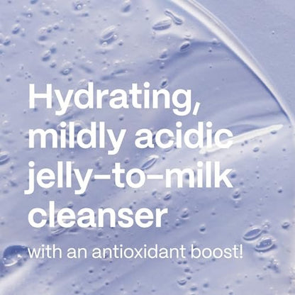 Mad Hippie Gel Cleanser - Jelly to Milky Hydrating Face Wash with Rose, Chamomile, and Hyaluronic Acid, 4 FL OZ Avelisse