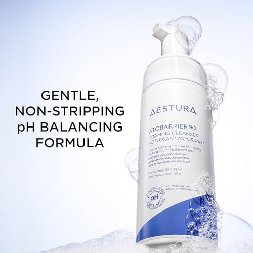 AESTURA ATOBARRIER365 Gentle pH-Balanced Foaming Cleanser with Ceramides - Korean Face Wash for Moisture Barrier Repair, Hydrating Formula for Dry Skin, 150ML / 5.07 oz - görsel 4