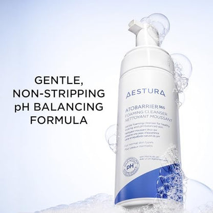 AESTURA ATOBARRIER365 Gentle pH-Balanced Foaming Cleanser with Ceramides - Korean Face Wash for Moisture Barrier Repair, Hydrating Formula for Dry Skin, 150ML / 5.07 oz