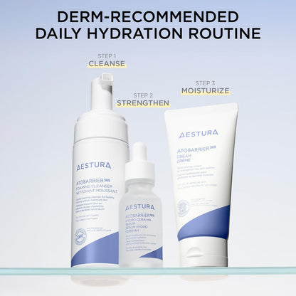 AESTURA ATOBARRIER365 Gentle pH-Balanced Foaming Cleanser with Ceramides - Korean Face Wash for Moisture Barrier Repair, Hydrating Formula for Dry Skin, 150ML / 5.07 oz