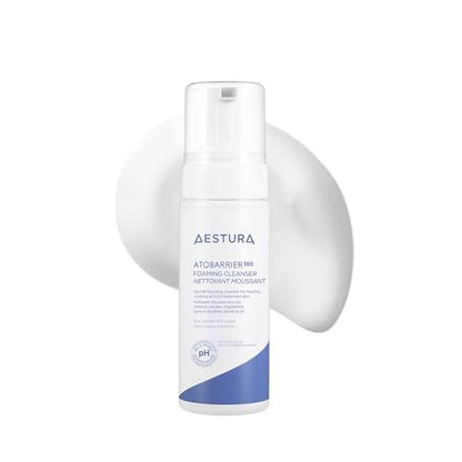 AESTURA ATOBARRIER365 Gentle pH-Balanced Foaming Cleanser with Ceramides - Korean Face Wash for Moisture Barrier Repair, Hydrating Formula for Dry Skin, 150ML / 5.07 oz