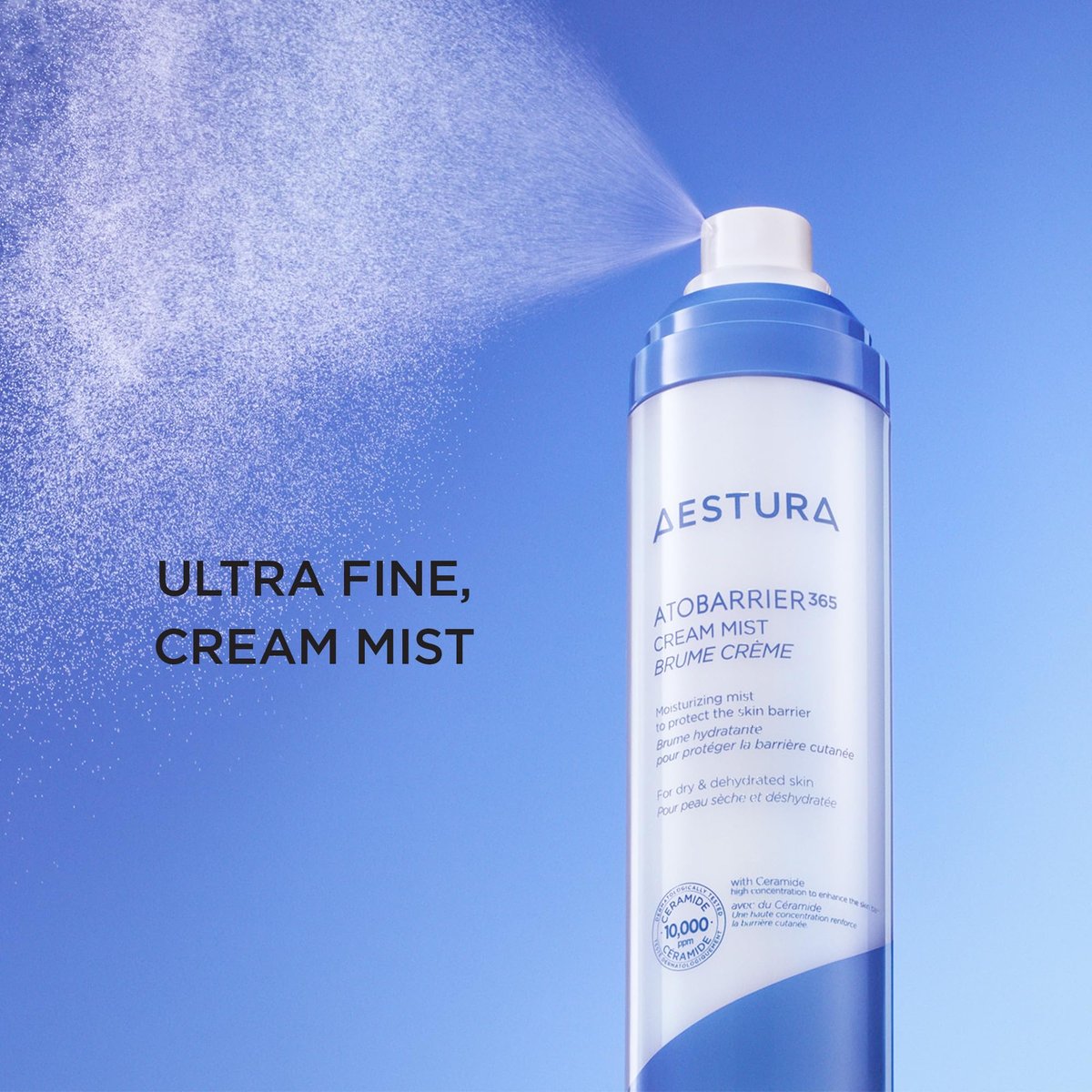 AESTURA ATOBARRIER365 Cream Mist with 10,000ppm Ceramides - Ultra-Fine Moisturizing Mist for Dry Skin, 4.06 fl.oz. Avelisse