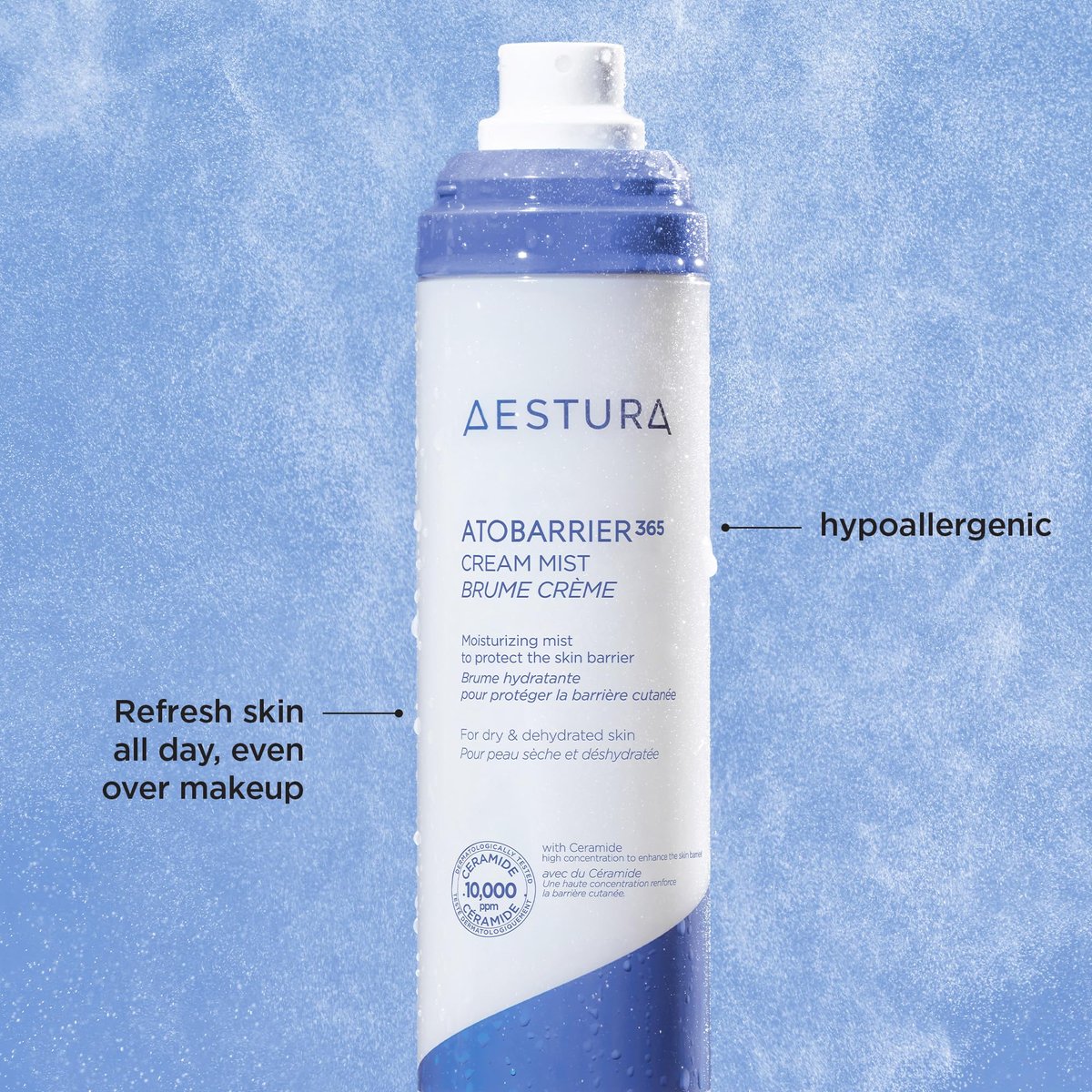 AESTURA ATOBARRIER365 Cream Mist with 10,000ppm Ceramides - Ultra-Fine Moisturizing Mist for Dry Skin, 4.06 fl.oz. Avelisse