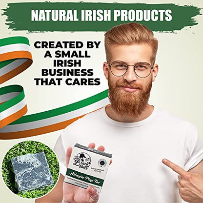 The Black Stuff Pine Tar Soap – Premium Mens Bar Soap with Organic Ingredients & Essential Oils, Handmade Cold Process Body Soap for Men, Moisturizing & Cleansing Natural Bath Soap