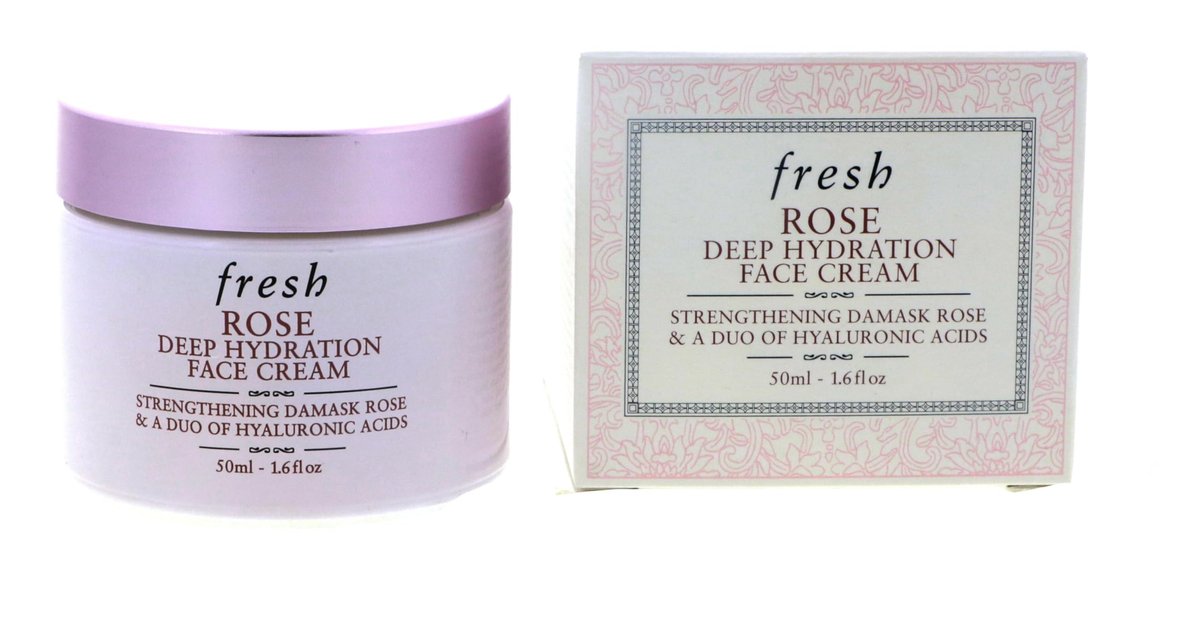 Fresh Rose Deep Hydration Strengthening Face Cream – 1.6 oz | Intense Moisturizer for Radiant Skin Avelisse