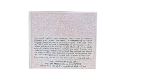 Fresh Rose Deep Hydration Strengthening Face Cream – 1.6 oz | Intense Moisturizer for Radiant Skin Avelisse