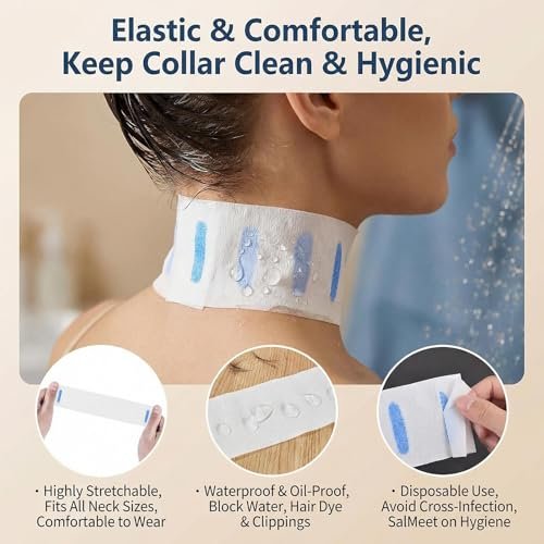Disposable Barber Neck Strips - 2 Rolls Stretchy Neck Band Paper for Hair Salons & Home Use - görsel 14