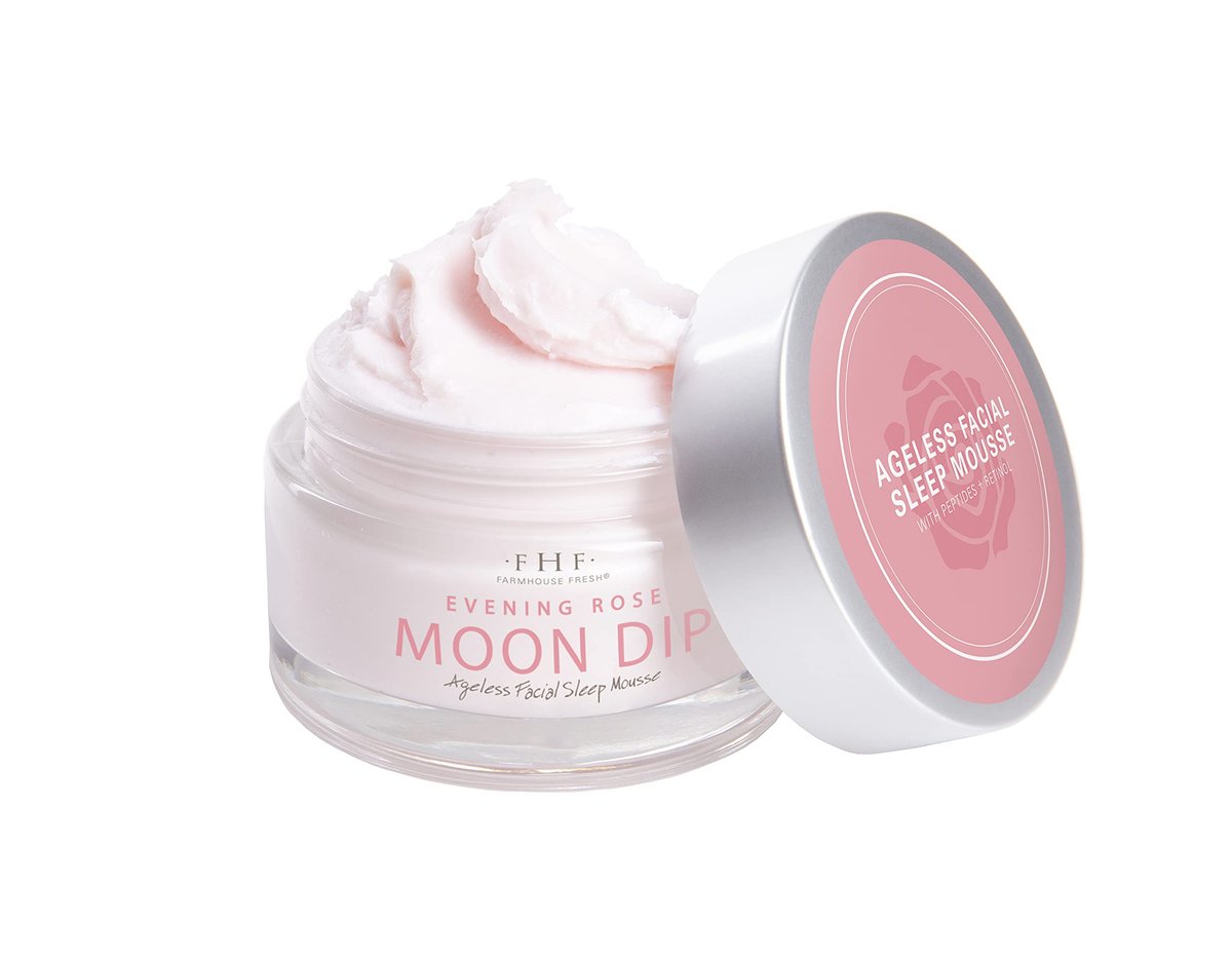 FarmHouse Fresh Evening Rose Moon Dip – Retinol Night Cream with Peptides & Vitamin C – 1.7 Fl Oz Avelisse
