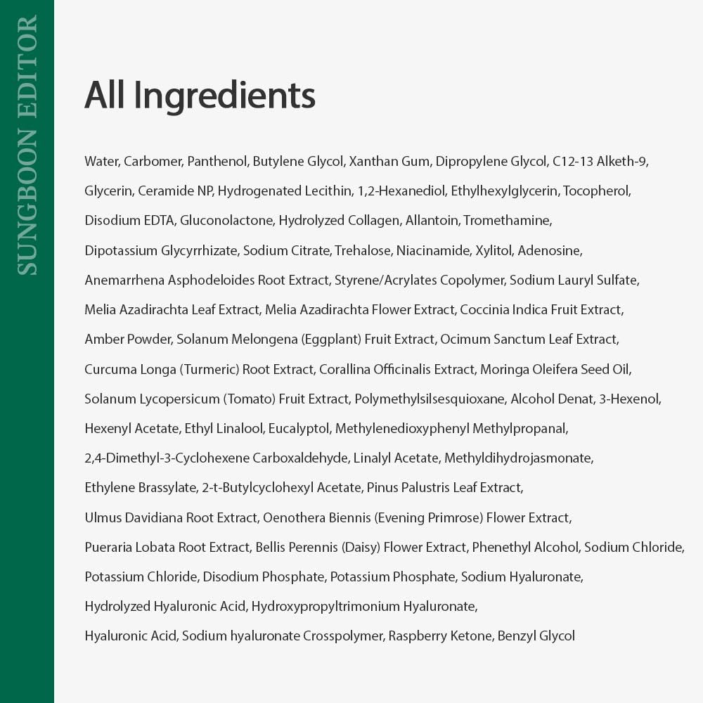SUNGBOON EDITOR Green Tomato Pore Lifting Ampoule – Pore Minimizer Serum with Niacinamide & Green Tomato Extract for Hydrating & Firming Care, Sensitive Skin Friendly Korean Skincare (1.01 fl oz) - görsel 12