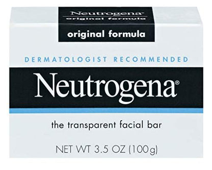 Neutrogena Original Bar Soap, 3.5 oz (6 Pack) – Glycerin-Rich Facial & Body Cleanser Avelisse