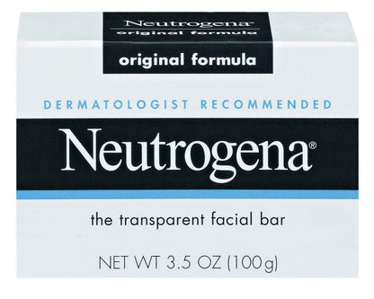 Neutrogena Original Bar Soap, 3.5 oz (6 Pack) – Glycerin-Rich Facial & Body Cleanser Avelisse