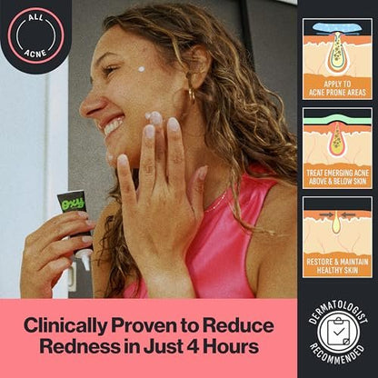 Oxy Rapid Acne Spot Treatment - Maximum Strength 10% Benzoyl Peroxide Acne Cream for Face & Body, 1 oz