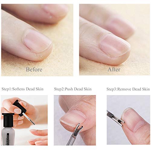6-Piece Stainless Steel Cuticle Pusher Set - Professional Manicure & Pedicure Tools for Fingernails and Toenails - görsel 11