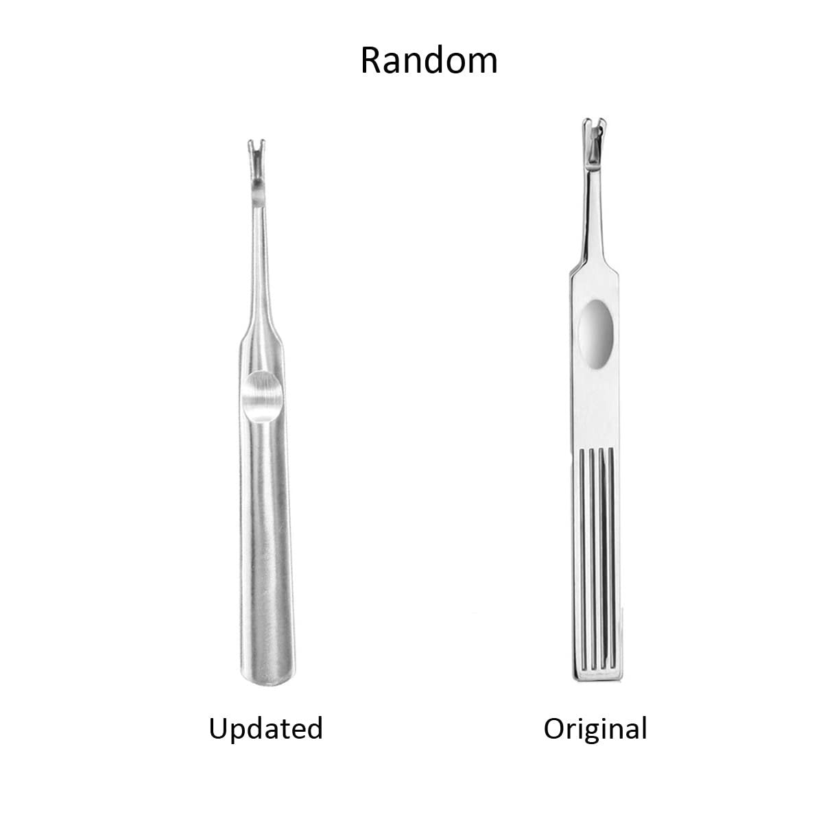 6-Piece Stainless Steel Cuticle Pusher Set - Professional Manicure & Pedicure Tools for Fingernails and Toenails - görsel 6