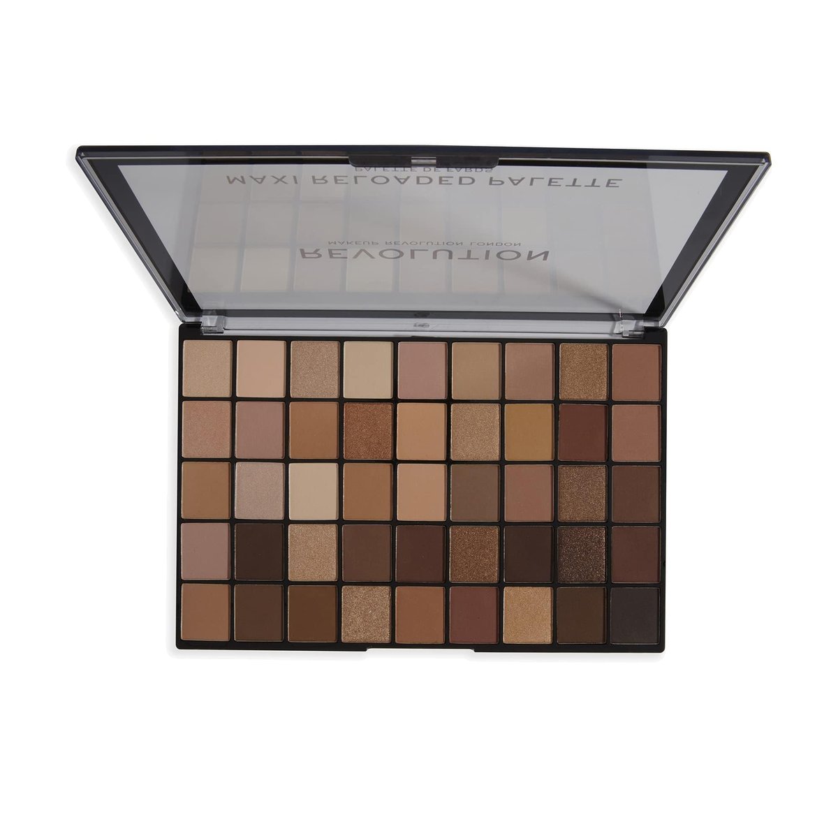 Revolution Maxi Reloaded Eyeshadow Palette - Ultimate Nudes - 45 Matte & Shimmer Shades Avelisse