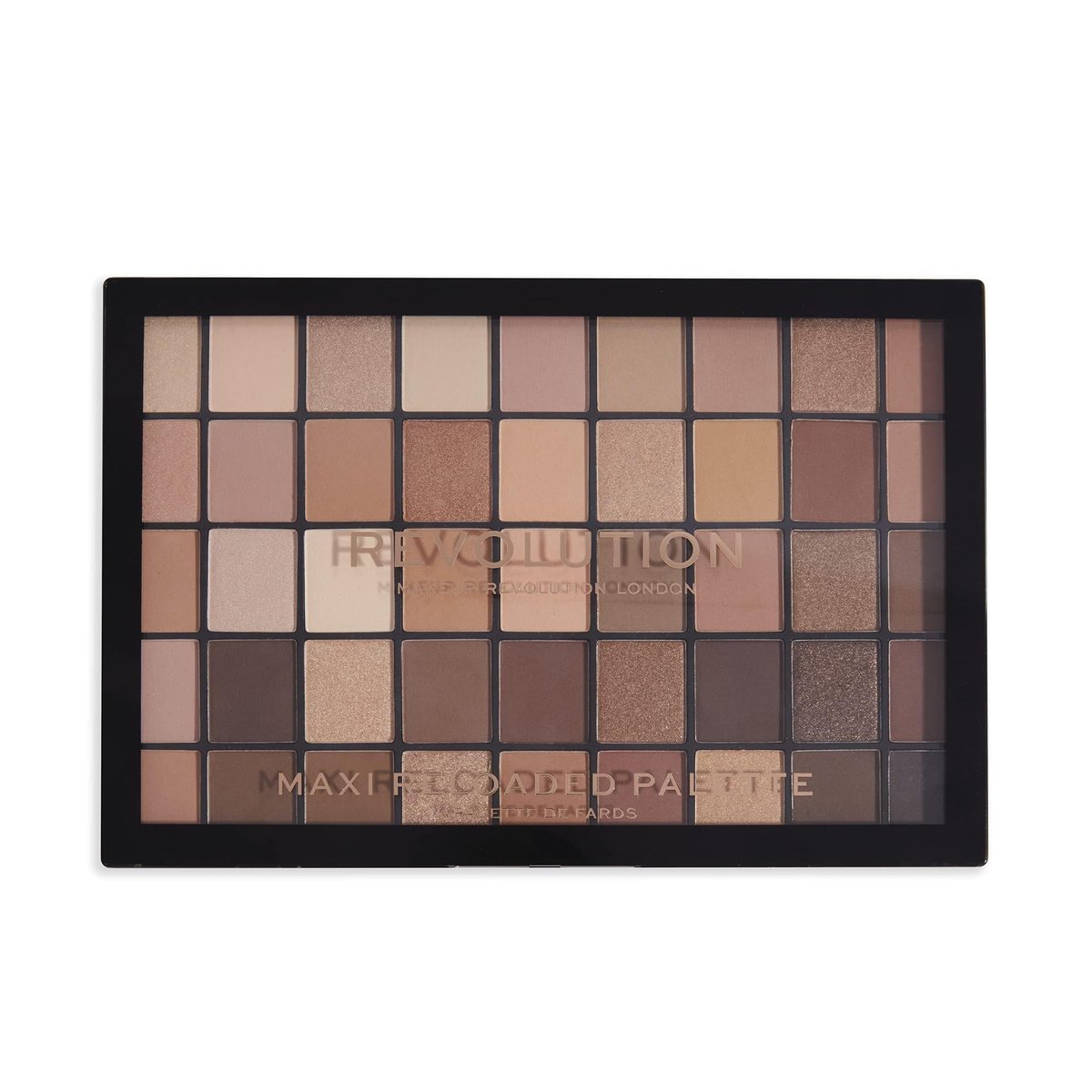 Revolution Maxi Reloaded Eyeshadow Palette - Ultimate Nudes - 45 Matte & Shimmer Shades Avelisse