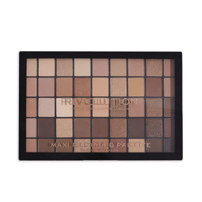 Revolution Maxi Reloaded Eyeshadow Palette - Ultimate Nudes - 45 Matte & Shimmer Shades Avelisse