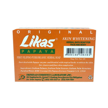Likas Original Papaya Soap (Set of 4) – Natural Skin Brightening & Exfoliating Bar Avelisse
