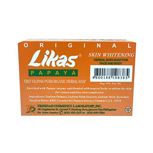 Likas Original Papaya Soap (Set of 4) – Natural Skin Brightening & Exfoliating Bar Avelisse