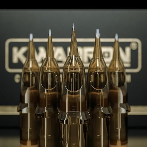 Kwadron Tattoo Needle Cartridge - Round Liners Long Taper, 35/3RLLT, Box of 20 Avelisse