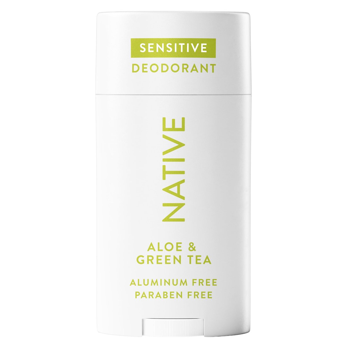Native Sensitive Deodorant - Aluminum-Free, Baking Soda & Coconut Oil for Sensitive Skin - Aloe & Green Tea, 2.65 oz - görsel 2