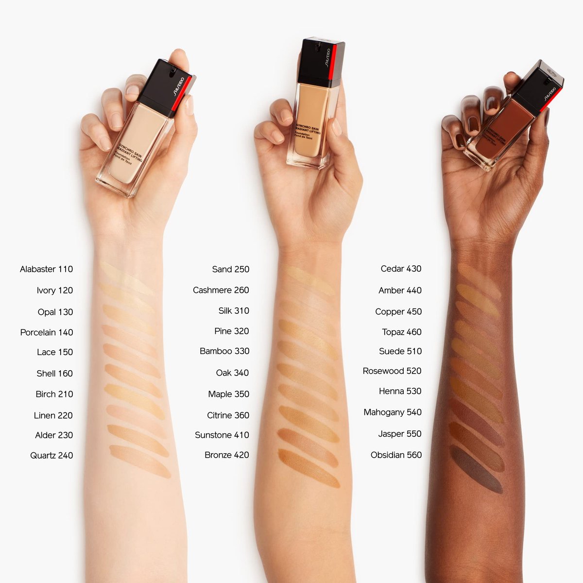 Shiseido Synchro Skin Radiant Lifting Foundation SPF 30 - 440 Amber - 30 mL - Medium-to-Full Buildable Coverage, 24-HR Hydration, Transfer & Crease Resistant - görsel 7