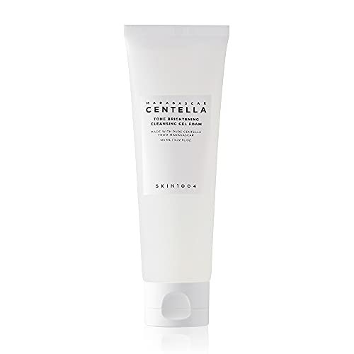 SKIN1004 Tone Glowing Cleansing Gel Foam 125ml | Hydrating Korean Face Cleanser with Centella Asiatica & MadeWhite Avelisse