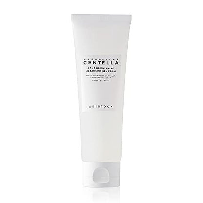 SKIN1004 Tone Glowing Cleansing Gel Foam 125ml | Hydrating Korean Face Cleanser with Centella Asiatica & MadeWhite Avelisse