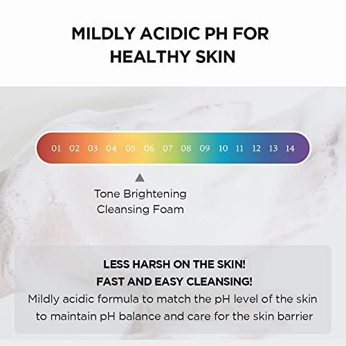 SKIN1004 Tone Glowing Cleansing Gel Foam 125ml | Hydrating Korean Face Cleanser with Centella Asiatica & MadeWhite Avelisse