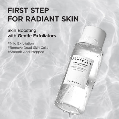 SKIN1004 Tone Balancing Boosting Toner | Korean Centella Toner with Niacinamide & MadeWhite for Uneven Skin Tone | Gentle Exfoliating & Radiant Skin | 7.10 fl.oz / 210ml Avelisse