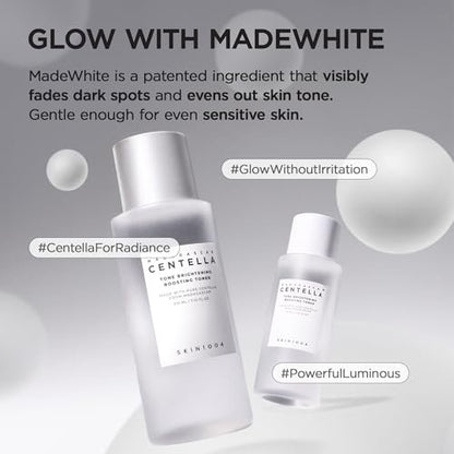 SKIN1004 Tone Balancing Boosting Toner | Korean Centella Toner with Niacinamide & MadeWhite for Uneven Skin Tone | Gentle Exfoliating & Radiant Skin | 7.10 fl.oz / 210ml Avelisse