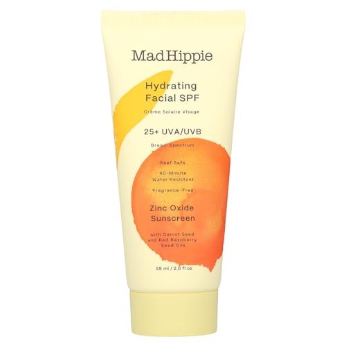 Mad Hippie Hydrating Facial SPF 25+ Zinc Oxide Sunscreen, Reef-Safe Face Cream, Fragrance-Free, 2 Oz - görsel 2